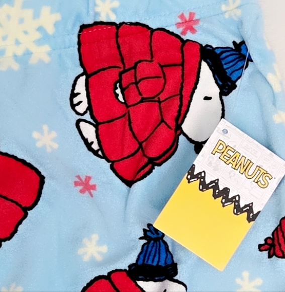 Peanuts Snoopy Puffer Coat Jacket Pajama Pants - Picture 8 of 9